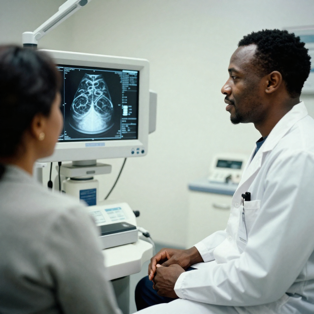 Women receiving cancer screening