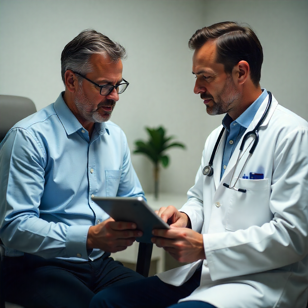 African men receiving prostate cancer screening